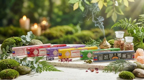 Miniatura 4 de Satya - Juego de regalo de incienso Nag Champa, éxito super, sangre de dragón, sándalo, pachulí, lavanda, vibraciones positivas, 15 g