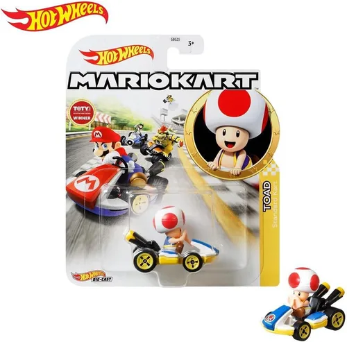 Miniatura 4 de Hot Wheels Mario Kart Sapo con Kart Racer, GJH63