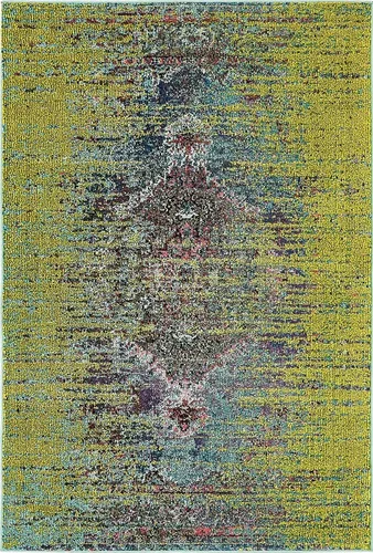 Miniatura 31 de Unique Loom Vita Collection - Alfombra saturada con degradado tradicional sobre teñido, 2 pies 2 pulgadas x 3 pies, turquesa/azul marino