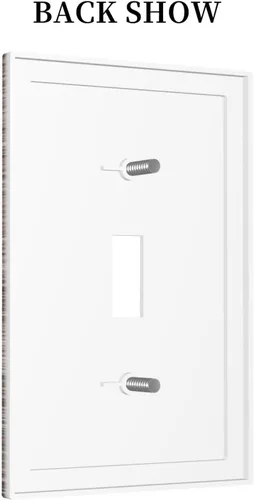 Miniatura 849 de Placa Decorativa de Pared de Granja Rústica con Cuerno de Madera para Puerta de Granero 1 Banda Duplex Cubiertas de Toma Eléctrica Soltera