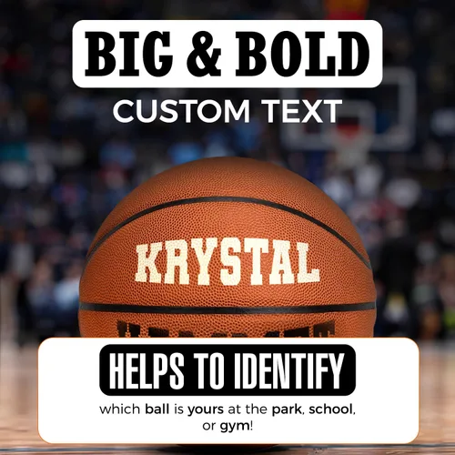 Miniatura 5 de HAMMET Baloncesto personalizado para interiores y exteriores con tu nombre o texto, regalo ideal para hijo, hija, niño o niña