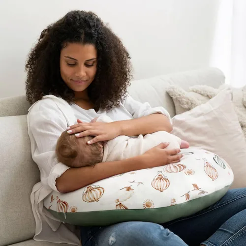 Miniatura 3 de GRSSDER Funda de Almohada de Lactancia Elástica Minky Removible Fundas de Lactancia para Almohadas de Lactancia Materna, Forro Ultra Suave y Cómodo