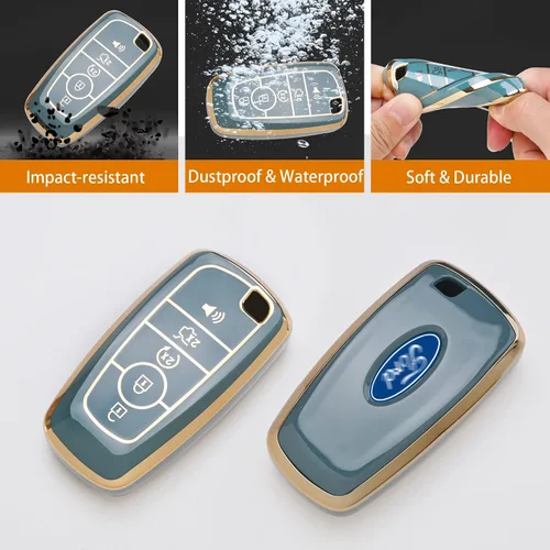 Miniatura 5 de Funda para llavero Ford, funda de TPU suave para llavero, protector para Ford Escape Expedition Explorer Fusion Mustang Ranger F150 F250 F350 F450