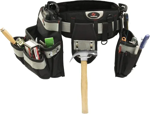 Miniatura 6 de TradeGear Part #SZB - Combo de cinturón y bolsa de electricista – Cinturón de herramientas para electricistas resistente diseñado para mayor
