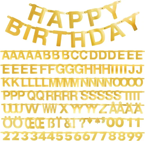 Miniatura 15 de SUNBEAUTY kit de decoración con cartel de símbolos y letras personablizables temáticos para fiestas para bodas, cumpleaños bienvenidas, decoraciones