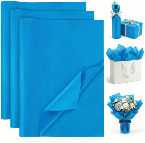 Miniatura 13 de Koogel 120 hojas de papel de seda marrón a granel, 14 x 20 pulgadas, papel kraft para envolver regalos, manualidades DIY, decoración navideña