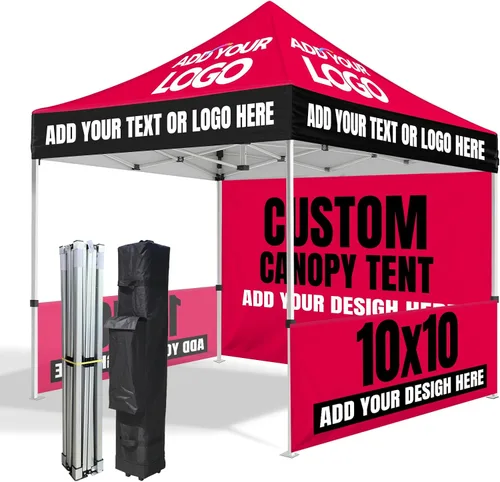 Tienda de campaña personalizada de 10 x 10 con logotipo personalizado para negocios y eventos | Customized Vendor Tent Event Tent for Trade Show