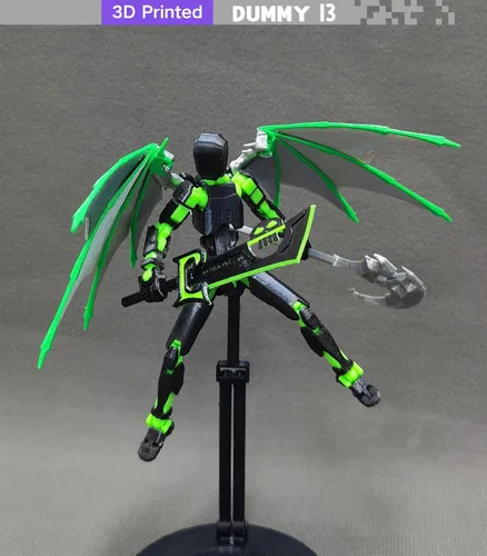 Miniatura 3 de apcute Figura de acción T13 (montaje completado), figura de acción T13, 5.5 pulgadas impresa en 3D multiarticulado, muñeco de acción de robot