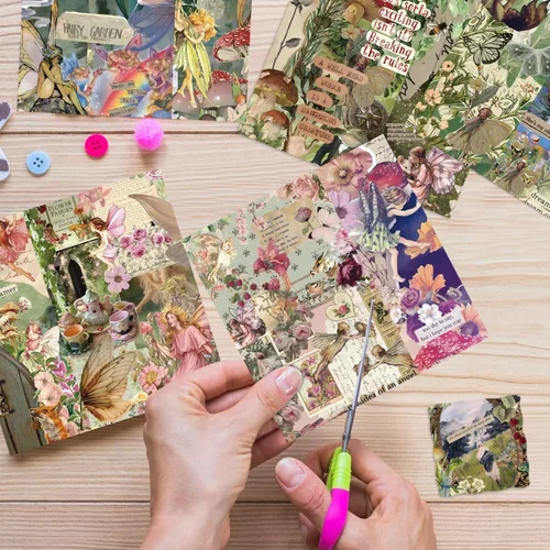Miniatura 4 de 24 hojas de papel para álbumes de recortes de 6x6 pulgadas, 160GSM, paquete de papel decorativo de una sola cara, suministros para diario, cartulina