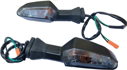 Miniatura 2 de 1 par de luces intermitentes de lente ahumada, compatibles con KAWASAKI VERSYS 1000 2018 (KLZ1000BJF)