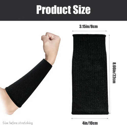 Miniatura 3 de 2 pares de mangas de protección de brazo, resistente a las quemaduras, antiabrasión, antebrazo, protector para hombres, piel fina