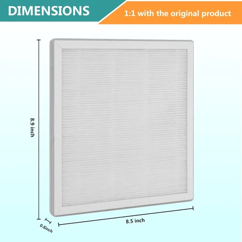 Miniatura 3 de Filtro de repuesto 3 en 1 True HEPA compatible con purificador de aire PureZone Pure Enrichment PEAIRPLG, número de pieza PEAIRFIL, paquete de 2