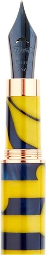 Miniatura 3 de Estilograma Mosaico Pluma estilográfica Amarillo/Azul- M