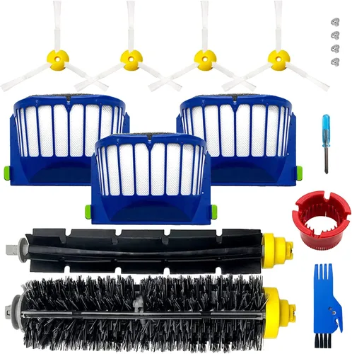 Piezas de repuesto para irobot Roomba 694 692 676 675 677 671 610 690 680 660 650 620 645 655 635 614 595 585 564 589 536 ,1 cerda & 1 cepillo