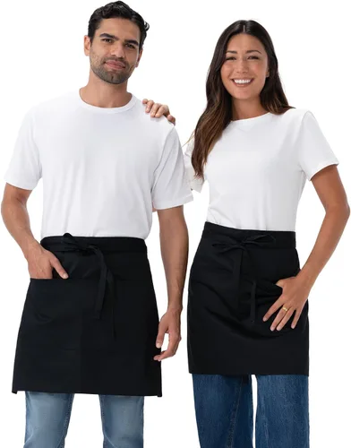 Chef Works Delantal unisex medio bistro para servidor