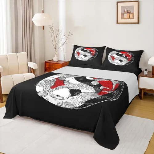 Miniatura 23 de Erosebridal Groovy Flower Sábanas de Cama Fiesta de los 70s Juegos de Sábanas Tamaño Individual Sábanas Florales Arcoíris Juegos de Sábanas y Fundas