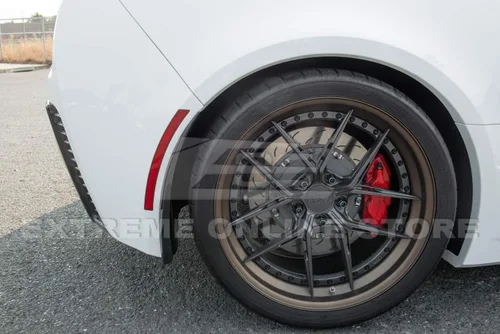 Miniatura 5 de Reemplazo para todos los modelos Chevrolet Corvette C7 2014-2019 GM Factory XL - Par de protectores contra salpicaduras laterales traseros