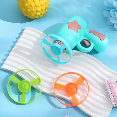 Miniatura 8 de 1 Unidades Divertido Gato Fuera Del Gatito Lanzador Pistas De Gato Platillo Lanzador De Discos Disparo Interior Interactivo Juguete Volador Disco