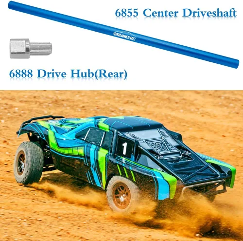Miniatura 2 de Eje de transmisión de aleación de aluminio RC Actualización perfecta para el eje de transmisión central Traxxas 4X4 (azul)