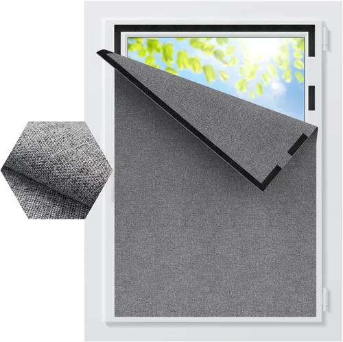 Miniatura 9 de BKSAI 100% Cortinas opacas mejoradas para dormitorio, persianas opacas portátiles con gancho y bucle sin varilla para viajes, cubierta de ventana