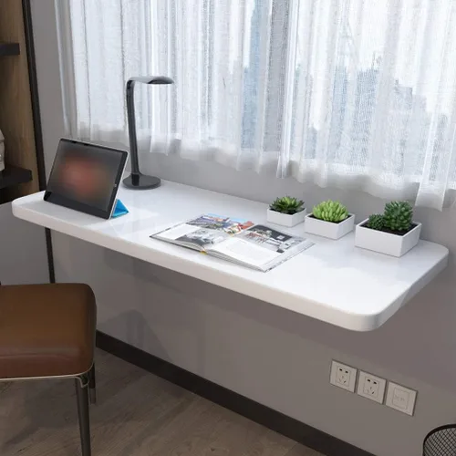 Miniatura 3 de Mesa de comedor plegable para cocina montada en la pared, mesa de comedor multifuncional flotante, banco de trabajo, 39 tamaños, carga de 220