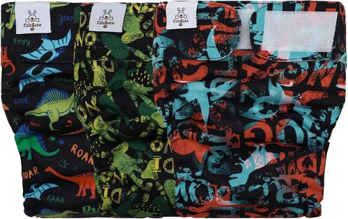 Miniatura 17 de CuteBone WWD28XS - Pañales lavables para perras, sin agujero para la cola, reutilizables, pantalones de entrenamiento para perritos, con cola