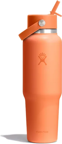 Miniatura 20 de Hydro Flask Botella de agua de viaje – Acero inoxidable aislado – Tapa ancha con pitillo, antiderrames, a prueba de fugas en 24 oz Trillium Pink