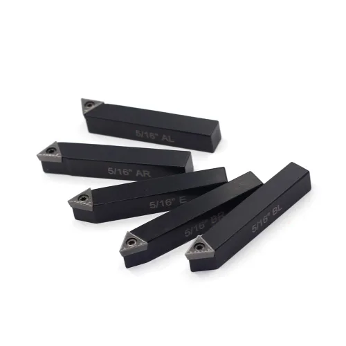 Miniatura 5 de OSCARBIDE 5/16 "Mini torno de carburo indexable portaherramientas de torneado de carburo de metal, herramientas de torno de metal inserta brocas