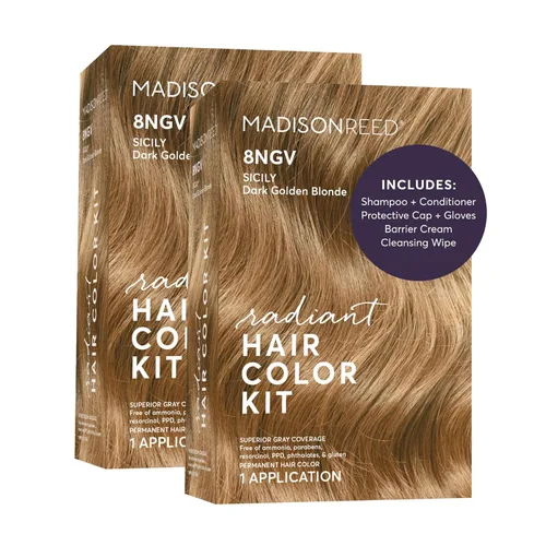 Miniatura 17 de Madison Reed - Kit de color de cabello radiante, tinte permanente para el cabello, 100 % cobertura de canas, sin amoníaco, castaño Catania 5NGM