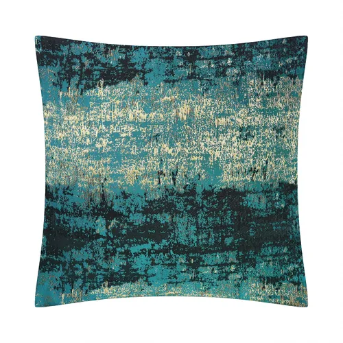 Miniatura 16 de THE-TINOART Fundas de almohada de estilo rústico moderno de 18x18, fundas de almohada decorativas tejidas en jacquard beige y dorado para sofá
