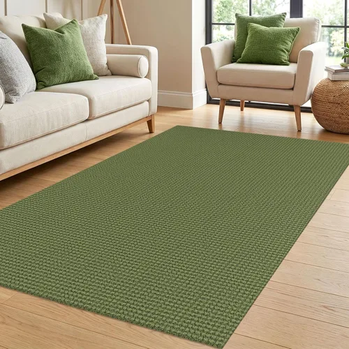 Miniatura 19 de IOHOUZE Alfombra de Área Lavable 4x6 Antideslizante con Respaldo de Goma Alfombras Tejidas para Entrada Interior Alfombras de Dormitorio Alfombra