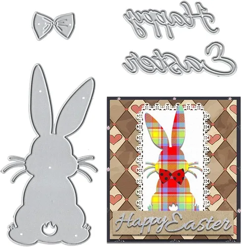 Miniatura 6 de Troqueles de corte de metal con cruz de Pascua para suministros de fabricación de tarjetas, anillos de espinas religiosas, troquelados, herramienta