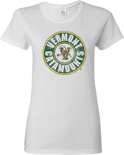 Miniatura 19 de NCAA - Camiseta para mujer, diseño de círculo envejecido, color del equipo, universidad