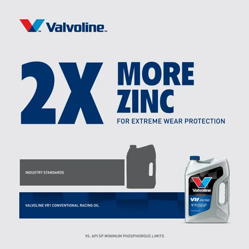 Miniatura 6 de Aceite de motor Valvoline VR1 SAE 20W-50 para carreras, 5 cuartos de galón, caja de 3