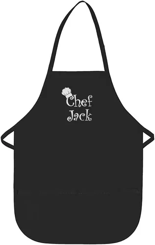 Miniatura 12 de Delantal de chef con cualquier nombre hecho en los Estados Unidos, bordado de primera calidad, para niños, niñas, niños, diversión en la cocina