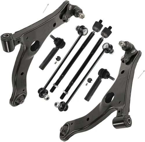 Miniatura 44 de Detroit Axle - Kit de brazos de control de extremo delantero de 8 piezas para Dodge Dakota 00-04, Durango 00-03, 4 brazos de control superior e