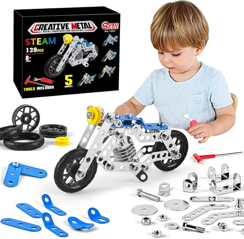 Miniatura 8 de Ferthor Fun Juguetes de Construcción STEM para Niños de 8-12 Años, Conjuntos Creativos Serie de Camiones de Bomberos Kit de Modelo, Juguetes
