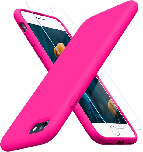 Miniatura 17 de Miracase Funda diseñada para iPhone 13, con protector de pantalla de vidrio templado, forro de microfibra suave antiarañazos, funda de goma