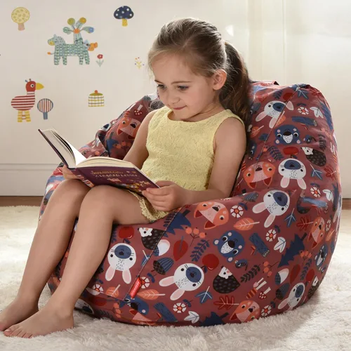 Miniatura 18 de YuppieLife Funda para puf de almacenamiento de animales para niños