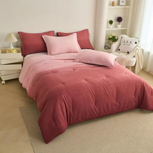 Miniatura 16 de Koniroom Juego de Edredón Twin - Juego de Edredón Floral Reversible Tamaño Twin, 2 Piezas Bonito Juego de Cama Twin de Flores y Plantas para Todas