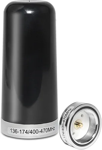 Anina Antena GMRS de ganancia 3DB con montaje NMO, UHF de doble banda VHF 136-174MHz 400-470MHz, antena de 3.5 pulgadas, conexión NMO para Midland