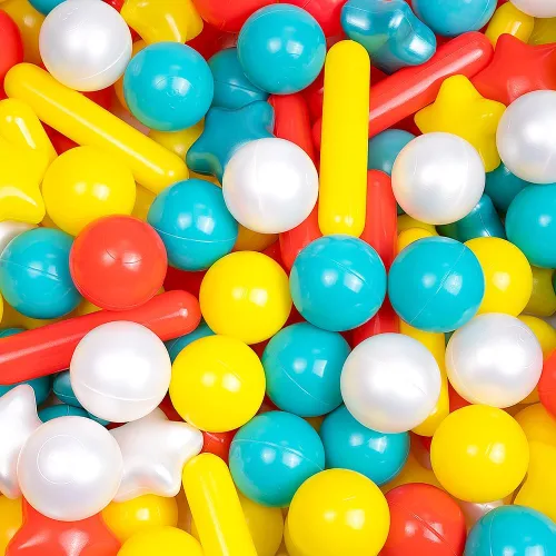 Miniatura 14 de Paquete de 100 pelotas para piscina de bolas - Bolas de plástico a prueba de aplastamiento y libres de BPA para carpa, casa de juegos, juguete