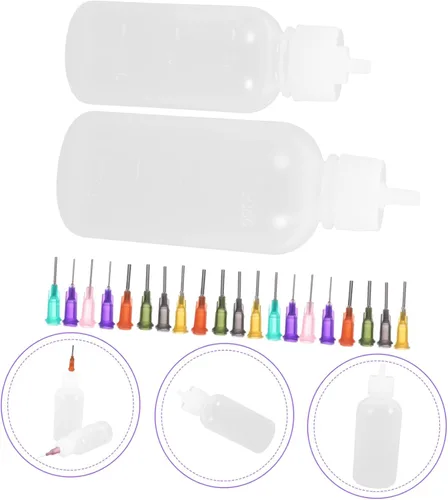 Miniatura 7 de EXCEART 1 juego de botellas de herramientas para esmalte de cerámica de punta fina botella de esmalte de cerámica herramienta de cerámica puntas