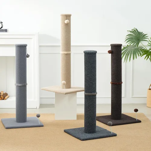 Miniatura 7 de Cat Craft Poste Rascador para Gatos Grande de Alfombra Reticulada Poste Rascador para Gatos de Interior, Poste Rascador Alto para Gatos, Rascador