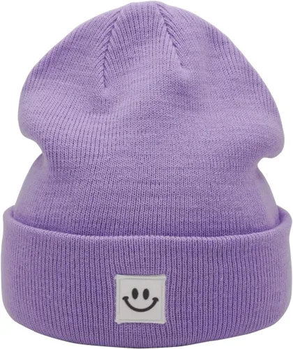 Miniatura 4 de MaxNova Knit Beanie Hat with Smile Face for MenWomen