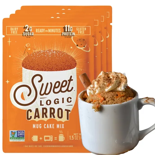 Miniatura 12 de Sweet Logic Mezcla de pastel de postre Keto - Muffin de arándanos - Bajo en azúcar - Sin gluten - Bajo en carbohidratos - Dulces aptos