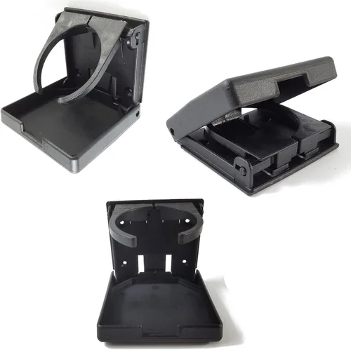 Miniatura 2 de TIHOOD 4 soportes plegables ajustables para bebidas, portavasos ajustables para marina, barco, caravana, coche, camiones, caravanas, camionetas