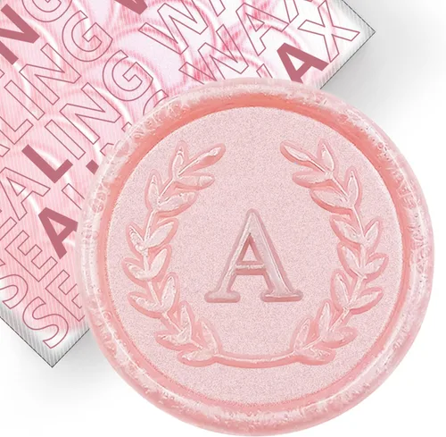 Miniatura 60 de 100 calcomanías adhesivas de sello de cera con letra A, hechas a mano, sin necesidad de sellar, rasgar y usar calcomanías de cera para invitaciones