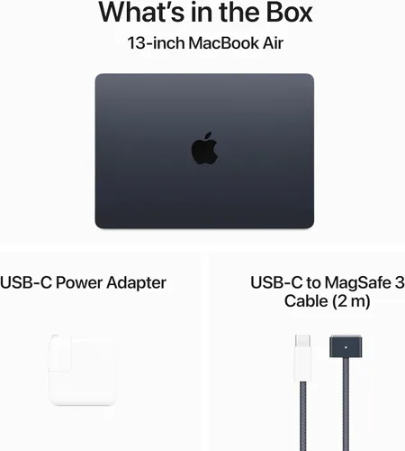 Miniatura 6 de Apple MacBook Air con chip Apple M3, 13 pulgadas, 8 GB de RAM, 256 GB de almacenamiento SSD, Midnight (Renovado)