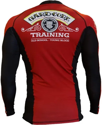 Miniatura 3 de Hardcore Training Camiseta de compresión para hombre, manga larga, Jiu Jitsu, MMA No-Gi, BJJ apretada, capa base de combate